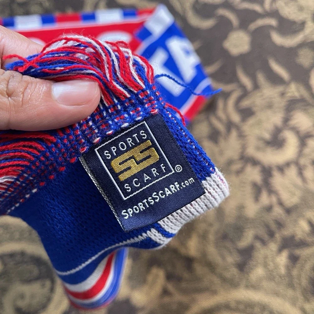 Costa Rica Soccer Football Scarf Licensed New Red Blue Squared New